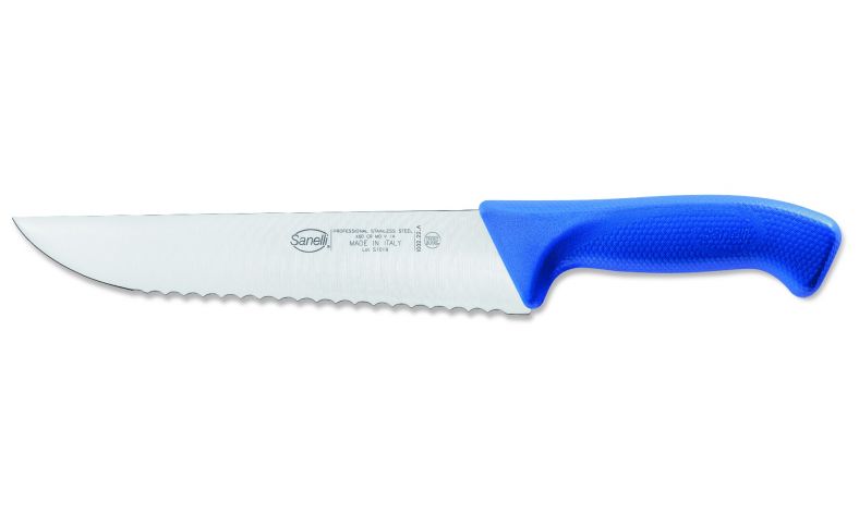 Francese seghettato Fish serrated edge knife cm.33 blue