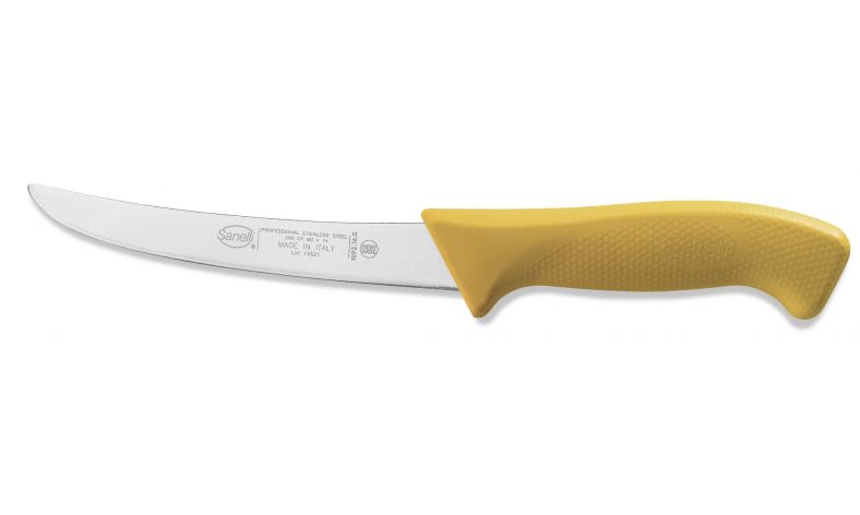 Disosso curvo Curved boning knife cm.16 yellow