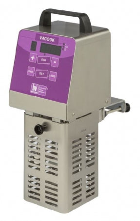 Besser Vacuum VACOOK 15 professional thermal circulator for Sous Vide cooking Stainless steel body 10 integrated programs Temerature range: 0.1 - 95 C 230V/50Hz/1ph 2.1kW Max Capacity: 50lts Dim: 150x240x380 (LxWxH) mm