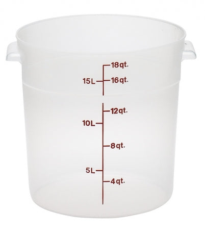 Cambro 18 Qt. Translucent Round Storage Container