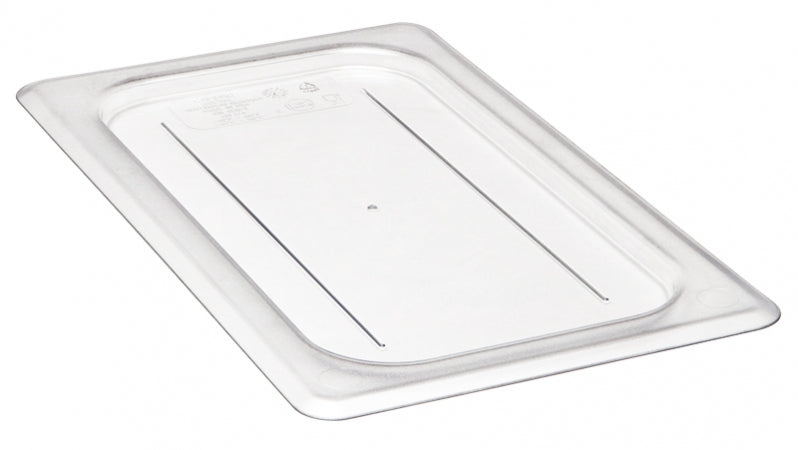 Cambro Camwear 1/4 Size Clear Polycarbonate Flat Lid