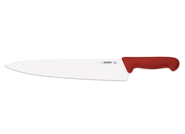 Giesser Chef's knife red color Blade length 20cm Total length 34cm