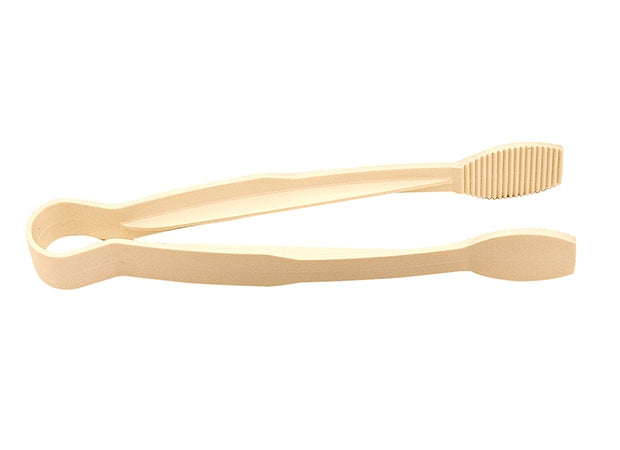 Cambro Lugano 9" Beige Flat Grip Plastic Tong