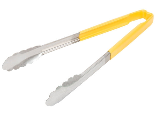 Vollrath 12" 1 Pc Utility Tong-Yellow