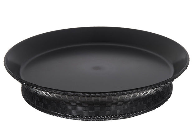 Carlisle Foodservice WeaveWearô Round Platter 10" - Black