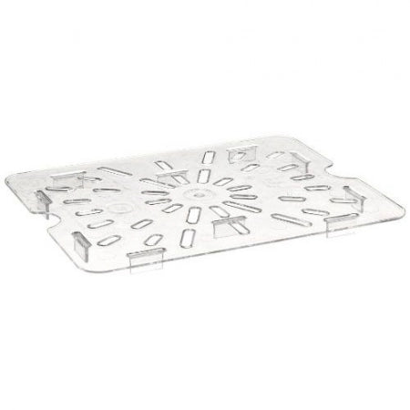 Cambro Camwear 1/2 Size Clear Polycarbonate Drain Tray
