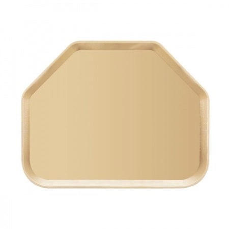 Cambro 14" x 18" Beige Camwear Trapezoid Tray