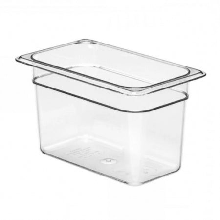 Cambro Camwear 1/4 Size Clear Food Pan - 2 1/2" Deep