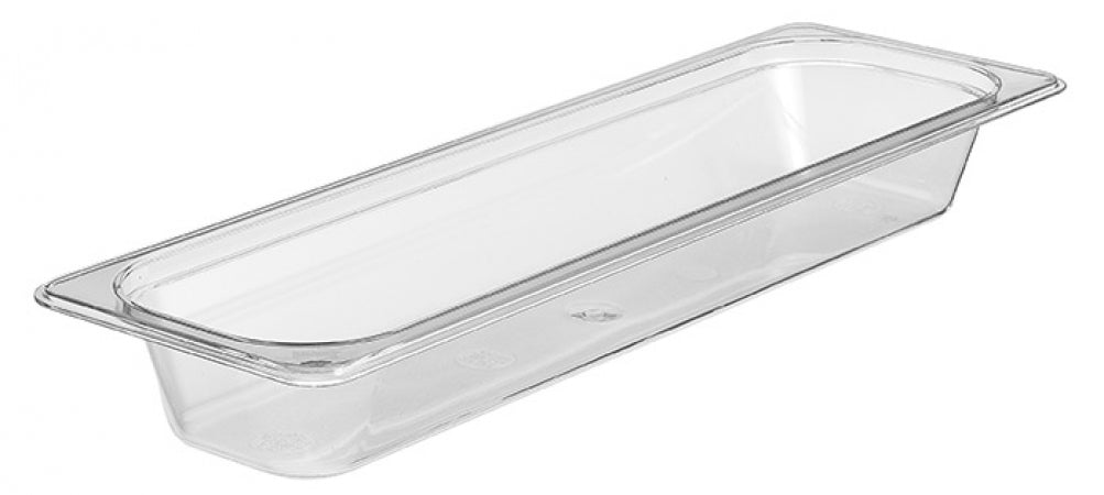 Cambro Camwear 1/2 Size Long Clear Food Pan - 2 1/2" Deep