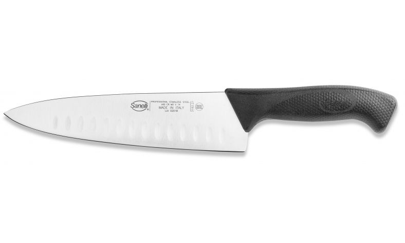 Trinciante Olivato Indented chef knife cm.25