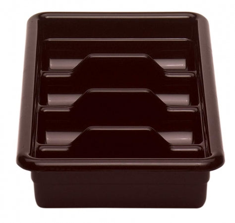 Cambro Dark Brown 4 Compartment Cutlery Box 11" x 20"