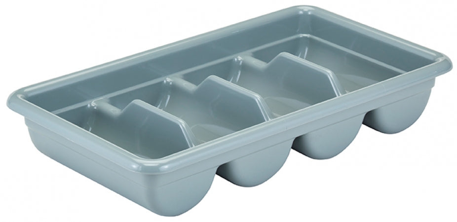 Cambro Light Gray 4 Compartment Cutlery Box 11" x 20"