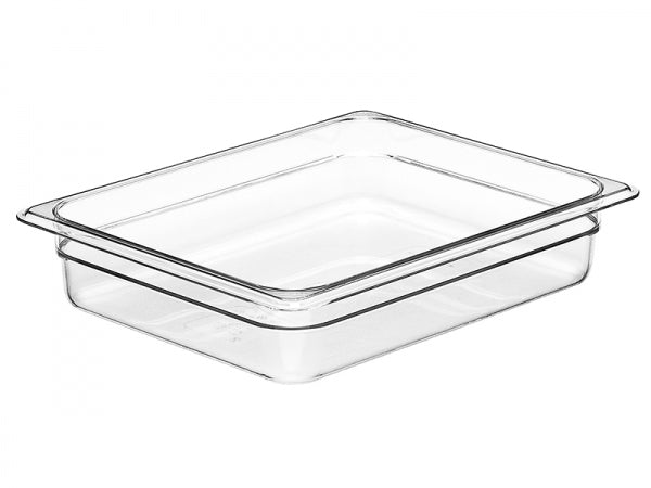 Cambro Camwear Full Size Clear Food Pan - 2 1/2" Deep