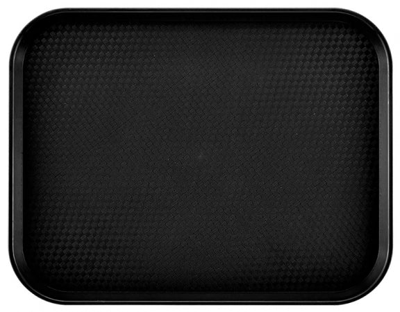 Cambro 14" x 18" Black Customizable Fast Food Tray