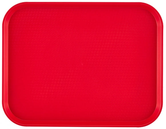 Cambro 14" x 18" Red Customizable Fast Food Tray