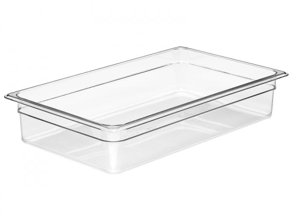 Cambro Camwear Full Size Clear Food Pan - 4" Deep