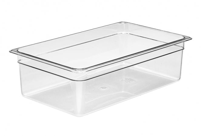 Cambro Camwear Full Size Clear Food Pan - 6" Deep