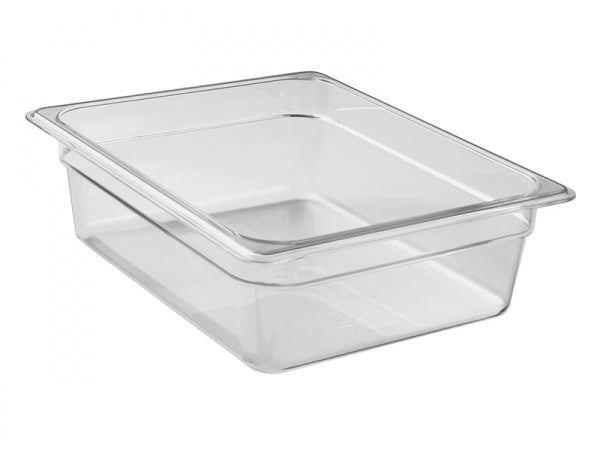 Cambro Camwear 1/2 Size Clear Food Pan - 4" Deep