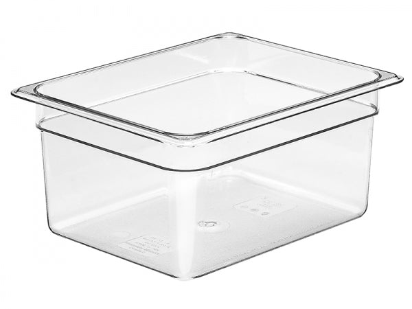 Cambro Camwear 1/2 Size Clear Food Pan - 6" Deep