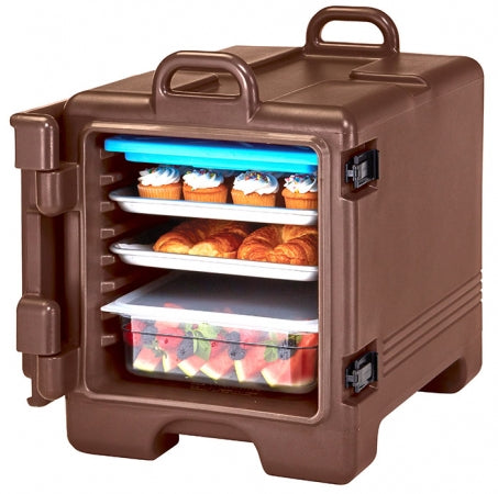 Cambro Camcarrier Dark Brown Front Loading Insulated Food Pan Carrier with Handles