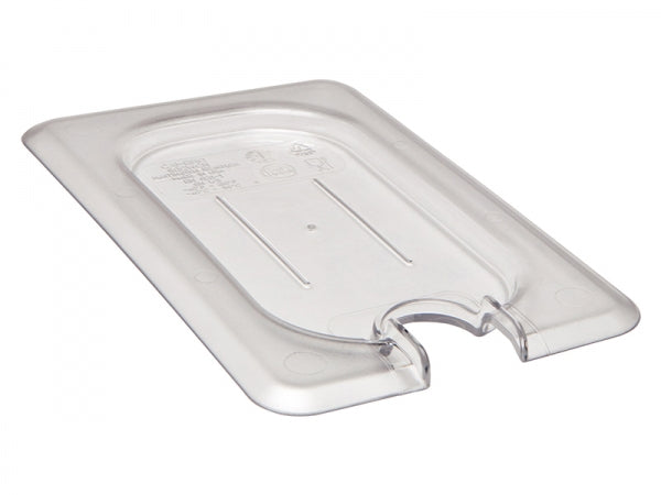 Cambro Camwear 1/9 Size Clear Polycarbonate Flat Lid