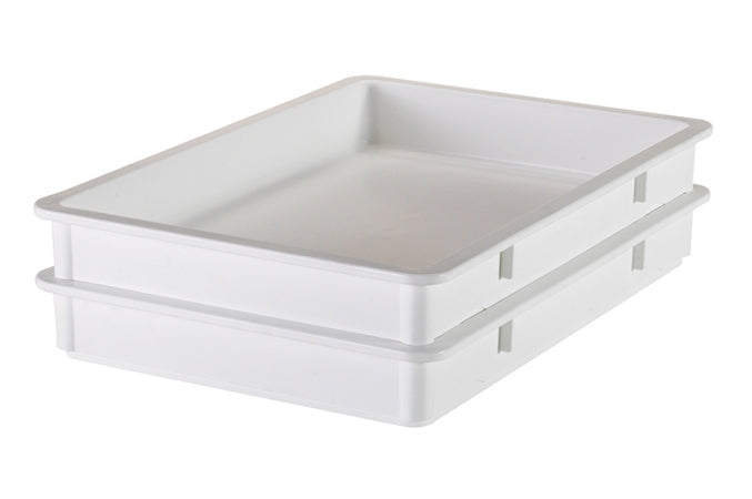 Cambro 18" x 26" x 3" White Polypropylene Pizza Dough Proofing Box