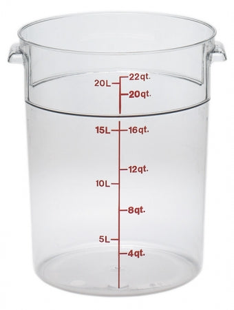 Cambro Camwear 22 Qt. Clear Round Food Storage Container