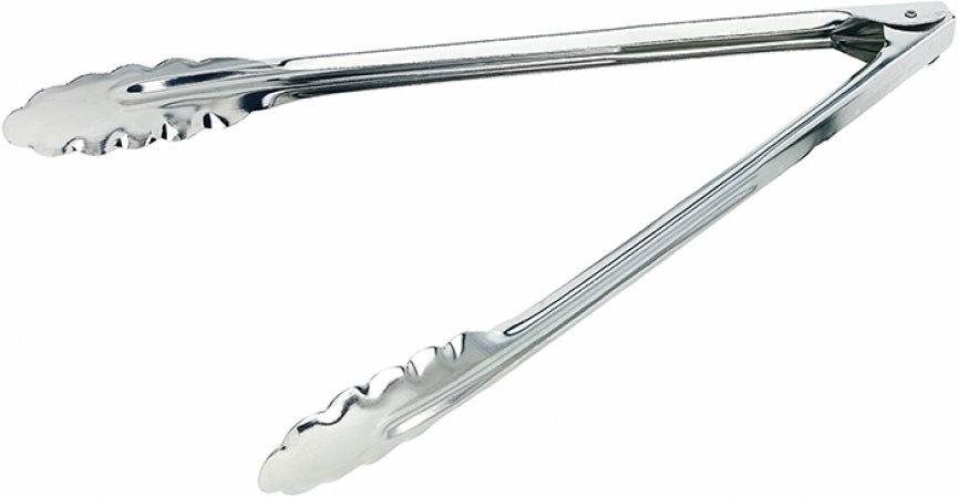 TONG HINGED W/ LOCK 16" SS