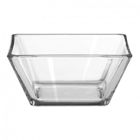 Tempo 97.7 oz. Square Glass Bowl - 4/Case