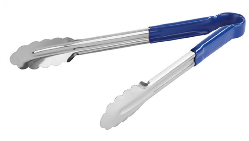 Stainless Steel Utility Tong 30 cm, Blue Handle