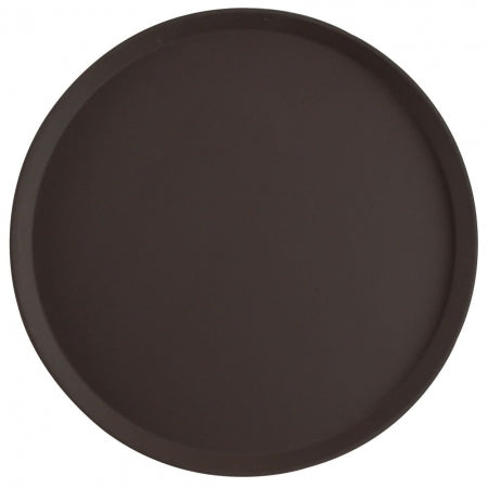 Cambro Camtread 11" Round Tavern Tan Non-Skid Serving Tray