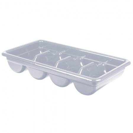 Cambro Cutlery Box PE, Length 11 3/8", Width 20 7/16", Gray, Plastic