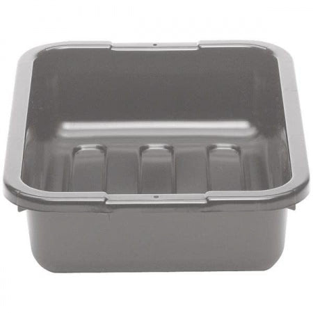 Cambro 20" x 15" x 5" Light Gray Polyethylene Plastic Bus Box with Flat Bottom