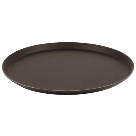 Cambro Camtread 16" Round Tavern Tan Customizable Non-Skid Serving Tray