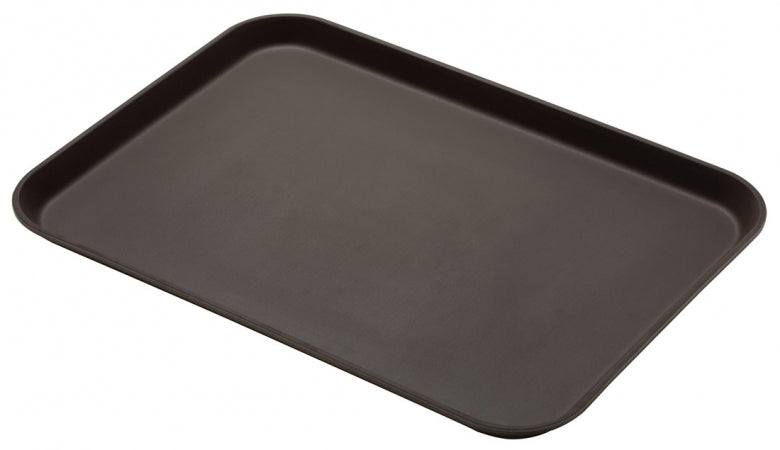 Cambro Camtread 18" x 26" Tavern Tan Non-Skid Serving Tray
