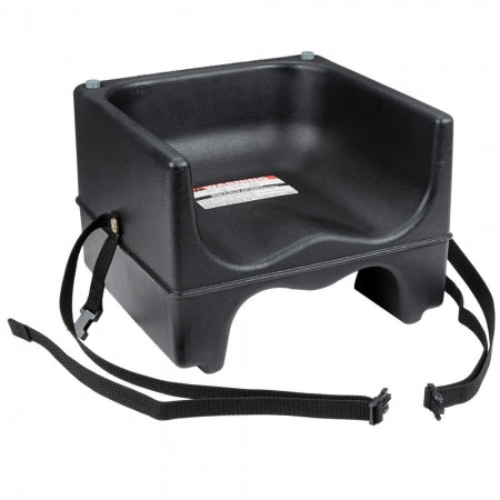 Cambro Black Plastic Booster Seat - Dual Seat with Strap