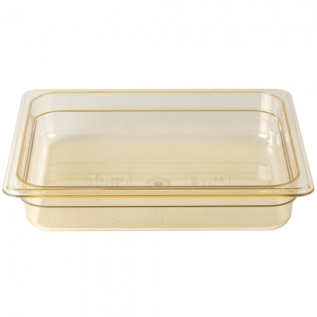 Cambro H-Pan 1/2 Size Amber High Heat Food Pan - 2 1/2" Deep