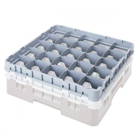 Cambro Camrack Compartment Soft Gray Half Drop Full Size Extender - 19 5/8" x 19 5/8" x 2"