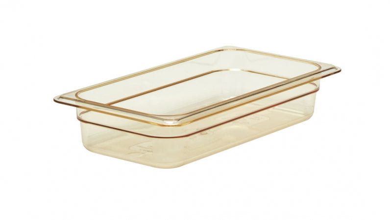 Cambro H-Pan 1/3 Size Amber High Heat Food Pan - 2 1/2" Deep