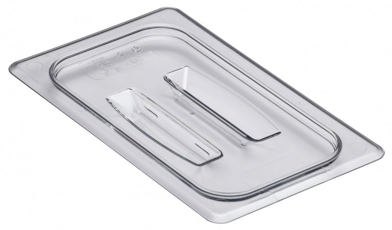 Cambro Camwear 1/4 Size Clear Polycarbonate Handled Lid