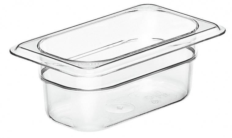 Cambro Camwear 1/9 Size Clear Food Pan - 2 1/2" Deep