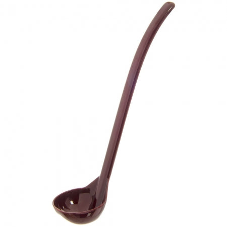 Cambro Carly 1 oz. Reddish Brown Plain Handle Serving Ladle