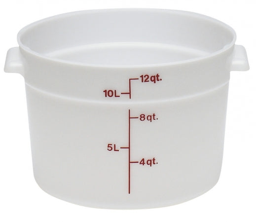Cambro 12 Qt. Round White Food Storage Container