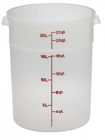 Cambro 22 Qt. Translucent Round Storage Container