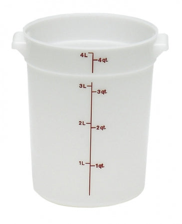 Cambro 4 Qt. Round White Food Storage Container