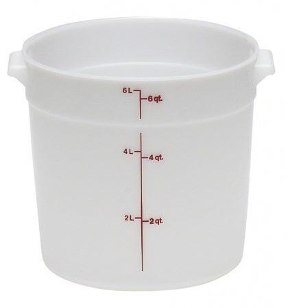Cambro 6 Qt. Round White Food Storage Container