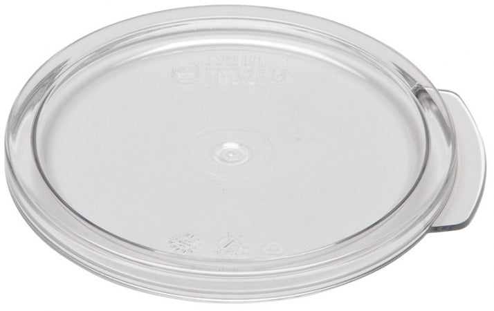 Cambro 1 Qt. Clear Round Lid for Clear Camwear Containers