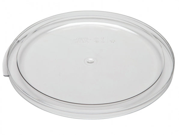 Cambro 12, 18, 22 Qt. Clear Round Lid for Clear Camwear Containers