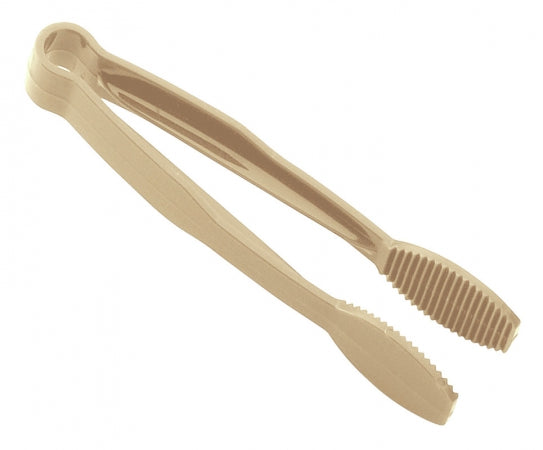 Cambro Lugano 6" Beige Flat Grip Plastic Tong