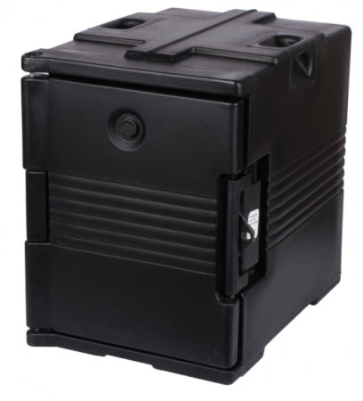 Cambro Camcarrier Black Pan Carrier with Security Package, Width 18 Inches, Depth 25 Inches, Height 24 7/8 Inches, Dishwasher Safe, Made in US